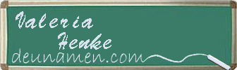 Valeria Henke Visitenkarte